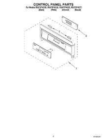 02 - Control Panel parts for Whirlpool Range RS675PXGZ5 from AppliancePartsPros.com