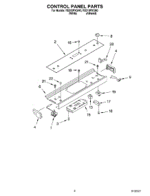 02 - Control Panel parts for Whirlpool Range RS310PXGN0 from AppliancePartsPros.com