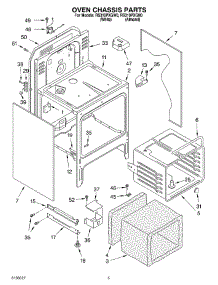 04 - Oven Chassis parts for Whirlpool Range RS310PXGN0 from AppliancePartsPros.com