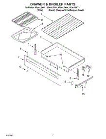 05 - Drawer And Broiler parts for Whirlpool Range SF367LEKV1 from AppliancePartsPros.com