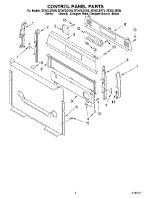 02 - Control Panel parts for Whirlpool Range SF367LEKB0 from AppliancePartsPros.com