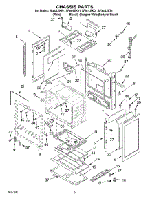 04 - Chassis parts for Whirlpool Range SF367LEKQ1 from AppliancePartsPros.com