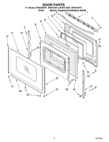 06 - Door, Optional parts for Whirlpool Range SF367LEKW1 from AppliancePartsPros.com