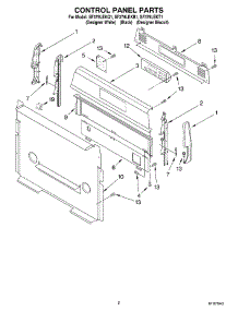 02 - Control Panel Parts parts for Whirlpool Range SF379LEKB1 from AppliancePartsPros.com