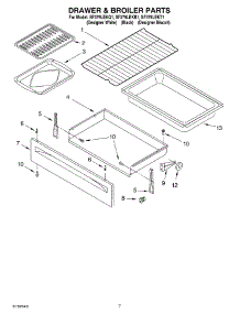 05 - Drawer & Broiler Parts parts for Whirlpool Range SF379LEKB1 from AppliancePartsPros.com