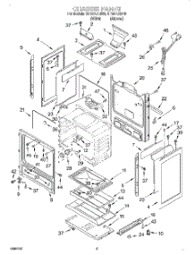 04 - Chassis parts for Whirlpool Range SF367LEHN0 from AppliancePartsPros.com
