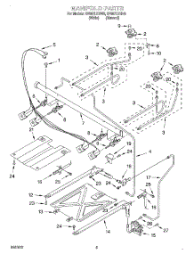03 - Manifold parts for Whirlpool Range SF367LEHN6 from AppliancePartsPros.com