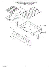 05 - Drawer And Broiler parts for Whirlpool Range SF367LEHN6 from AppliancePartsPros.com