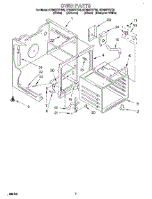 05 - Oven parts for Whirlpool Range RF396PXYB5 from AppliancePartsPros.com