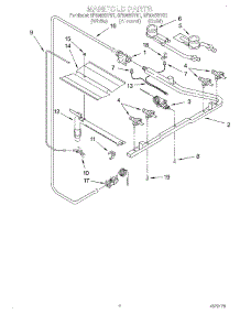 02 - Section parts for Whirlpool Range SF304BSYW1 from AppliancePartsPros.com