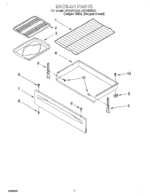 05 - Broiler parts for Whirlpool Range SF372BEEZ0 from AppliancePartsPros.com
