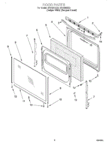 06 - Door, Lit / Optional parts for Whirlpool Range SF372BEEZ0 from AppliancePartsPros.com