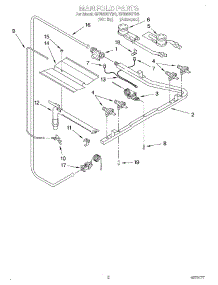 02 - Section parts for Whirlpool Range SF3000SYW1 from AppliancePartsPros.com