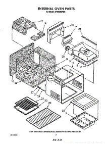Internal Oven parts for Whirlpool Range SF365BEPW3 from AppliancePartsPros.com