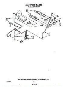 Manifold parts for Whirlpool Range SF365BEPW3 from AppliancePartsPros.com