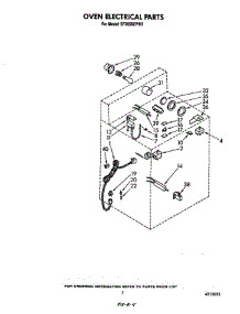 Oven Electrical parts for Whirlpool Range SF365BEPW3 from AppliancePartsPros.com