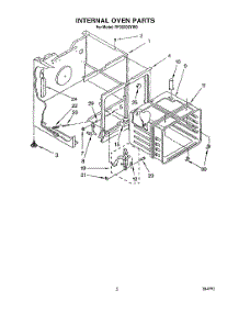 05 - Internal Oven parts for Whirlpool Range RF3020XYW0 from AppliancePartsPros.com