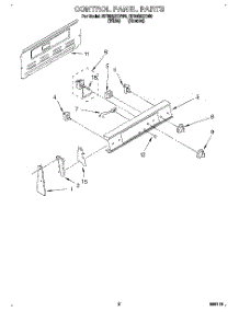 02 - Control Panel parts for Whirlpool Range RF3020XDN0 from AppliancePartsPros.com