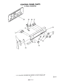 03 - Control Panel parts for Whirlpool Range RF3020XPW0 from AppliancePartsPros.com