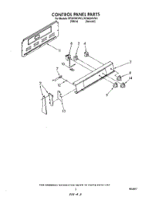 03 - Control Panel parts for Whirlpool Range RF3020XVW3 from AppliancePartsPros.com
