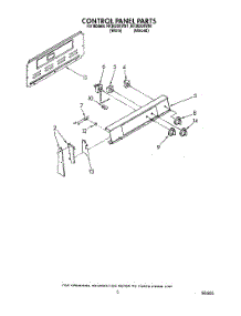 03 - Control Panel parts for Whirlpool Range RF3020XVW1 from AppliancePartsPros.com