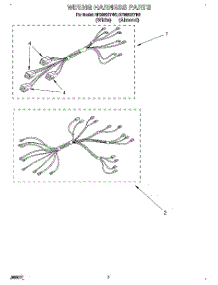 06 - Wiring Harness parts for Whirlpool Range RF3020XYN2 from AppliancePartsPros.com