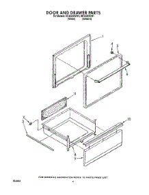 04 - Door And Drawer parts for Whirlpool Range RF3020XVN1 from AppliancePartsPros.com