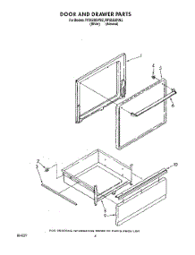 04 - Door And Drawer parts for Whirlpool Range RF3020XVW2 from AppliancePartsPros.com