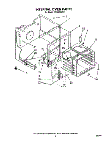 05 - Internal Oven parts for Whirlpool Range RF3020XXW2 from AppliancePartsPros.com