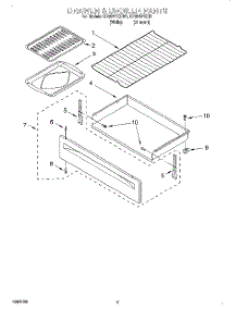 04 - Drawer And Broiler parts for Whirlpool Range RF364PXEN1 from AppliancePartsPros.com