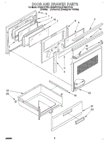 03 - Door And Drawer parts for Whirlpool Range RF364PXYQ3 from AppliancePartsPros.com