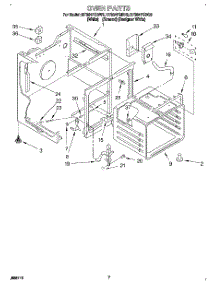 05 - Oven parts for Whirlpool Range RF364PSBQ0 from AppliancePartsPros.com
