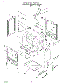 03 - Chassis parts for Whirlpool Range RF364PXEW0 from AppliancePartsPros.com