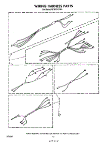 07 - Wiring Harness parts for Whirlpool Range RF367BXPW0 from AppliancePartsPros.com