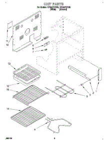 02 - Unit parts for Whirlpool Range RF364PXDW0 from AppliancePartsPros.com