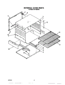 04 - Internal Oven parts for Whirlpool Range SF5140ERW9 from AppliancePartsPros.com