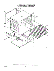 04 - Internal Oven parts for Whirlpool Range SF5140SRN2 from AppliancePartsPros.com