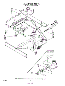 03 - Manifold parts for Whirlpool Range SF5140SKW0 from AppliancePartsPros.com