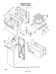 04 - Door parts for Whirlpool Range SF5140SKW0 from AppliancePartsPros.com
