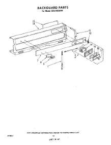 06 - Backguard parts for Whirlpool Range SF5140SKW0 from AppliancePartsPros.com