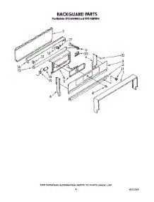 05 - Backguard parts for Whirlpool Range SF5140ERW4 from AppliancePartsPros.com