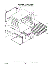 04 - Internal Oven parts for Whirlpool Range SF5140ERW5 from AppliancePartsPros.com