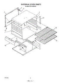 04 - Internal Oven parts for Whirlpool Range SF5140SRW8 from AppliancePartsPros.com