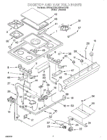 05 - Cooktop And Manifold, Literature parts for Whirlpool Range SF5140EYN0 from AppliancePartsPros.com