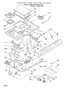 05 - Cooktop And Manifold, Literature parts for Whirlpool Range SF5140EYW3 from AppliancePartsPros.com
