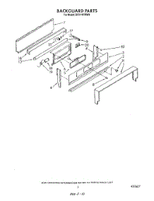 05 - Backguard parts for Whirlpool Range SF5140SRW9 from AppliancePartsPros.com