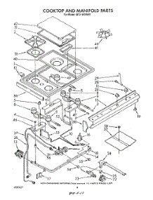 07 - Cooktop And Manifold , Lit / Optional parts for Whirlpool Range SF5140SRW9 from AppliancePartsPros.com