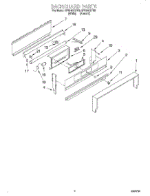 03 - Backguard parts for Whirlpool Range SF5140EYN5 from AppliancePartsPros.com