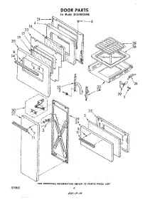 04 - Door parts for Whirlpool Range SF5140EKW0 from AppliancePartsPros.com