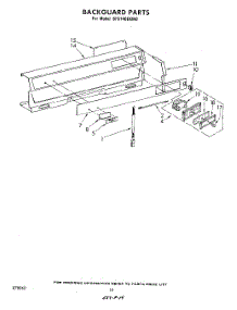 06 - Backguard parts for Whirlpool Range SF5140EKW0 from AppliancePartsPros.com